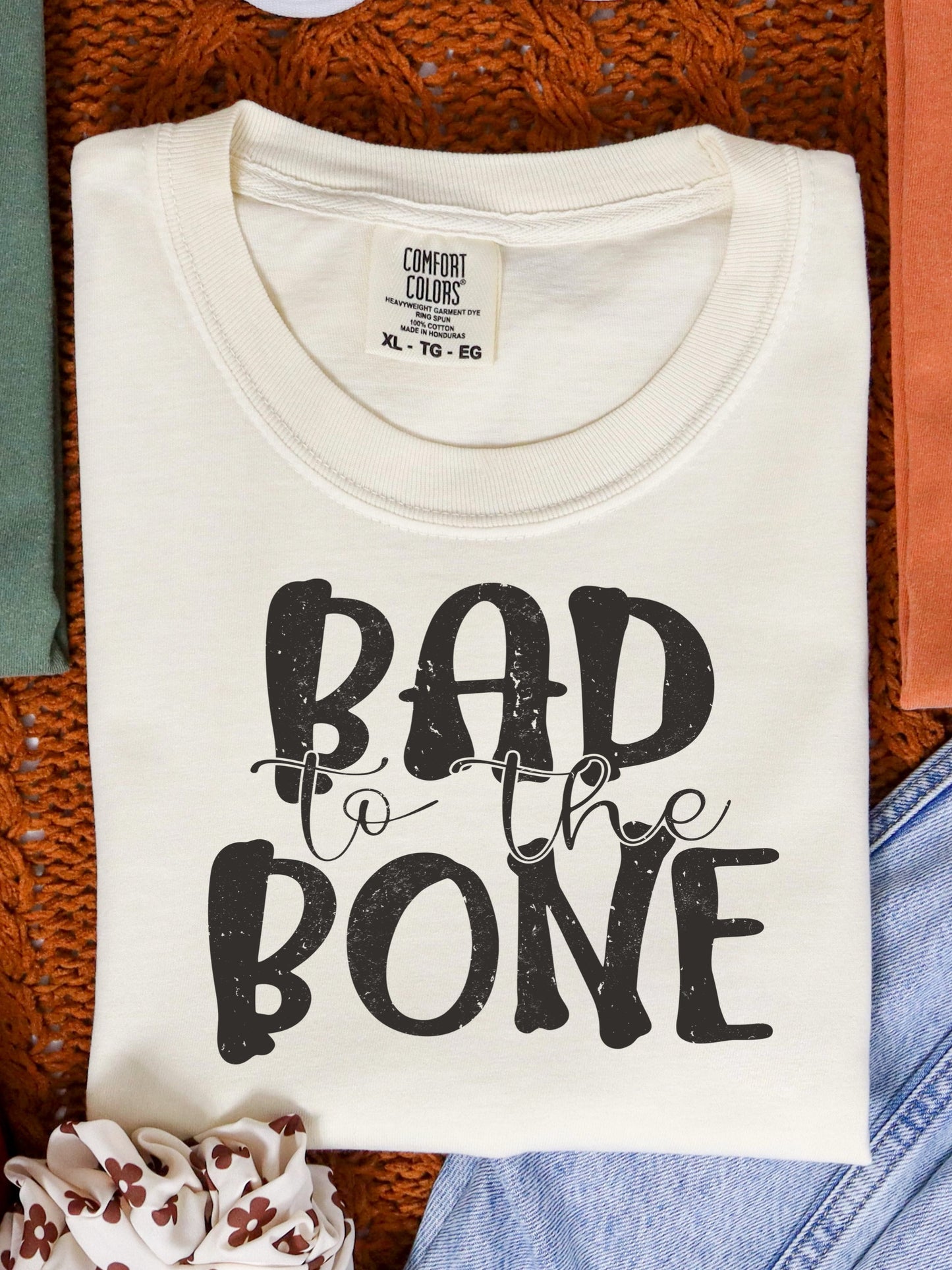 BAD TO THE BONE - DTF TRANSFER