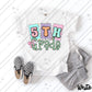 PASTEL 5TH GRADE - DTF TRANSFER