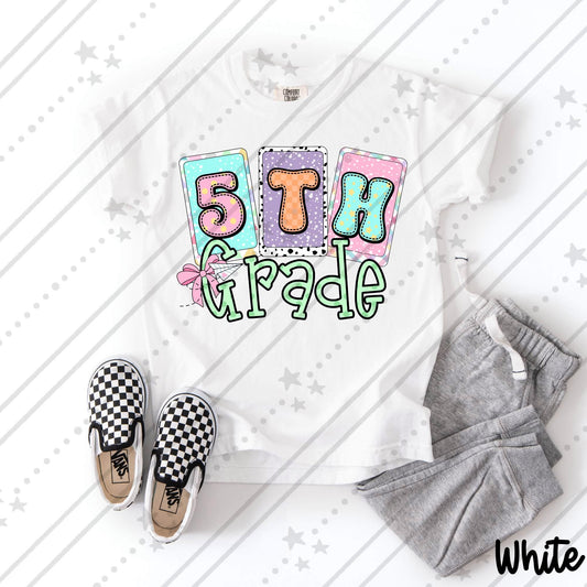 PASTEL 5TH GRADE - DTF TRANSFER