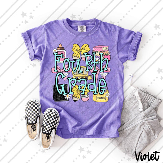 PASTEL COQUETTE 4TH GRADE - DTF TRANSFER