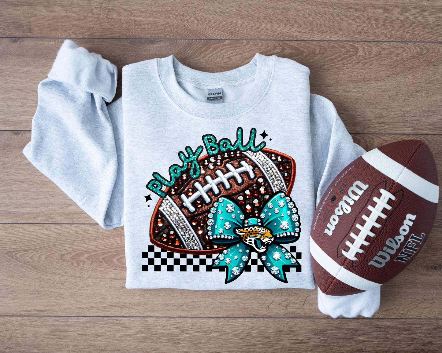 FAUX SPARKLES JAGUARS- DTF TRANSFER