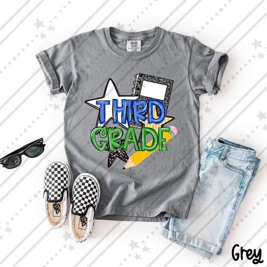 STARS BOY 3RD GRADE - DTF TRANSFER