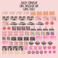 30x24 TODDLER GIRL PRE-MADE TRUCKER HAT GANG SHEET