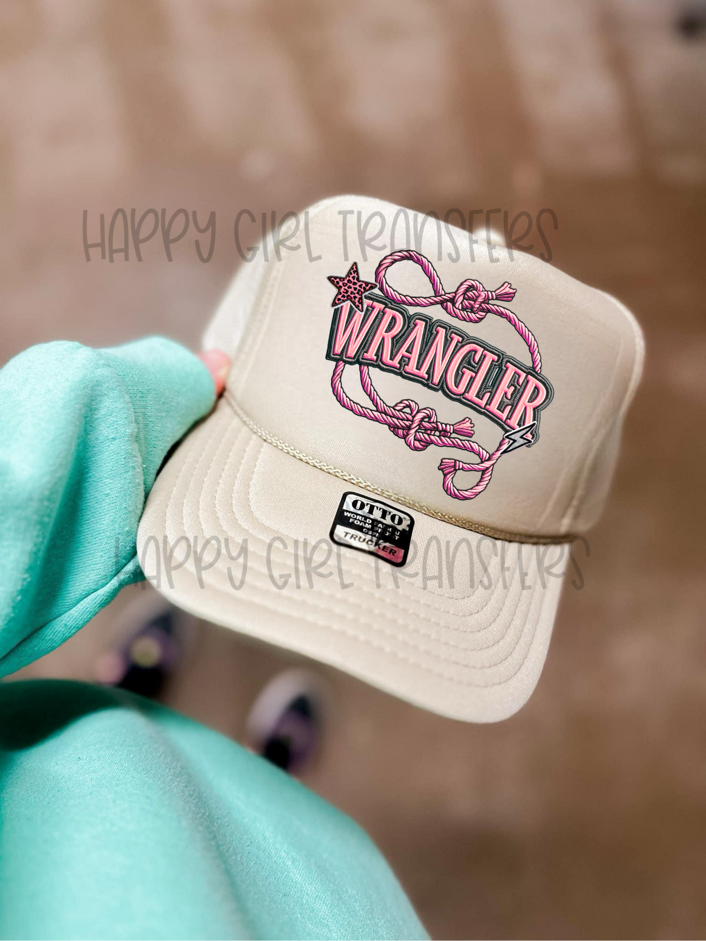 WRANGLER FAUX HAT PATCH - DTF TRANSFER