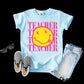 SMILEY PINK TEACHER - DTF TRANSFER