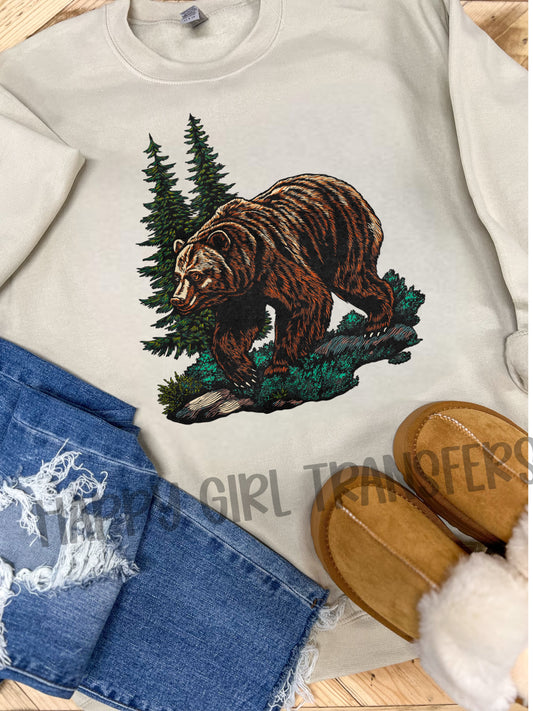 VINTAGE GRIZZLY- DTF TRANSFER