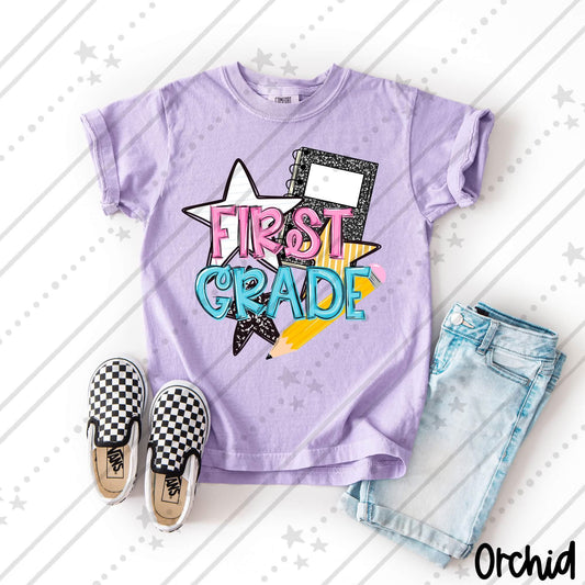 STARS GIRL 1ST GRADE - DTF TRANSFER
