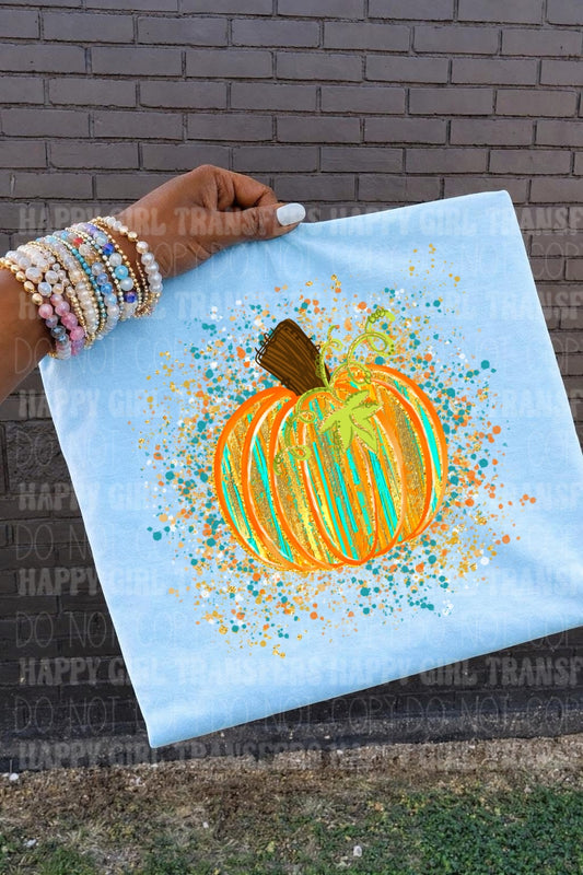 SPLATTER PUMPKIN - DTF TRANSFER
