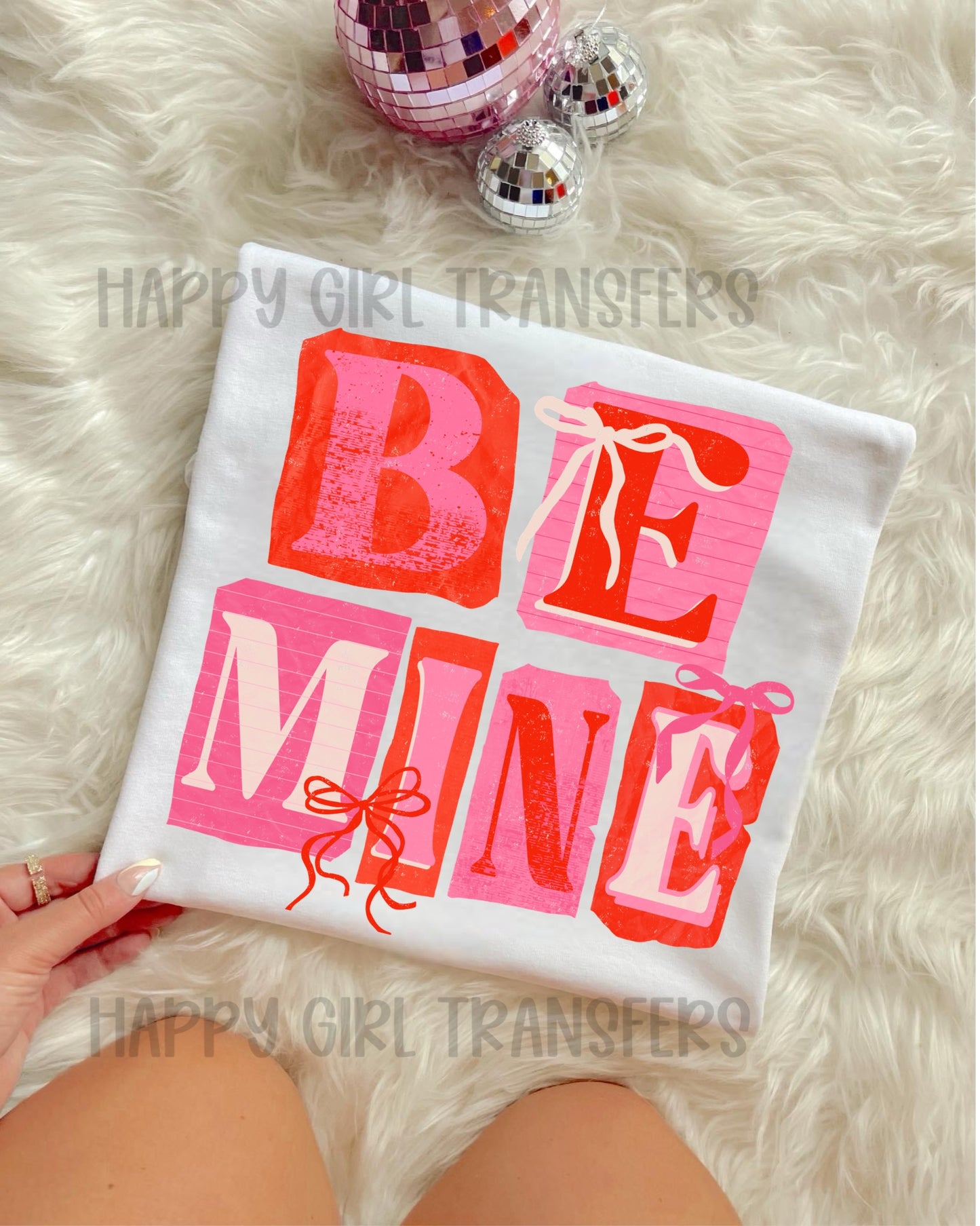 BE MINE (magazine letters) - DTF TRANSFER