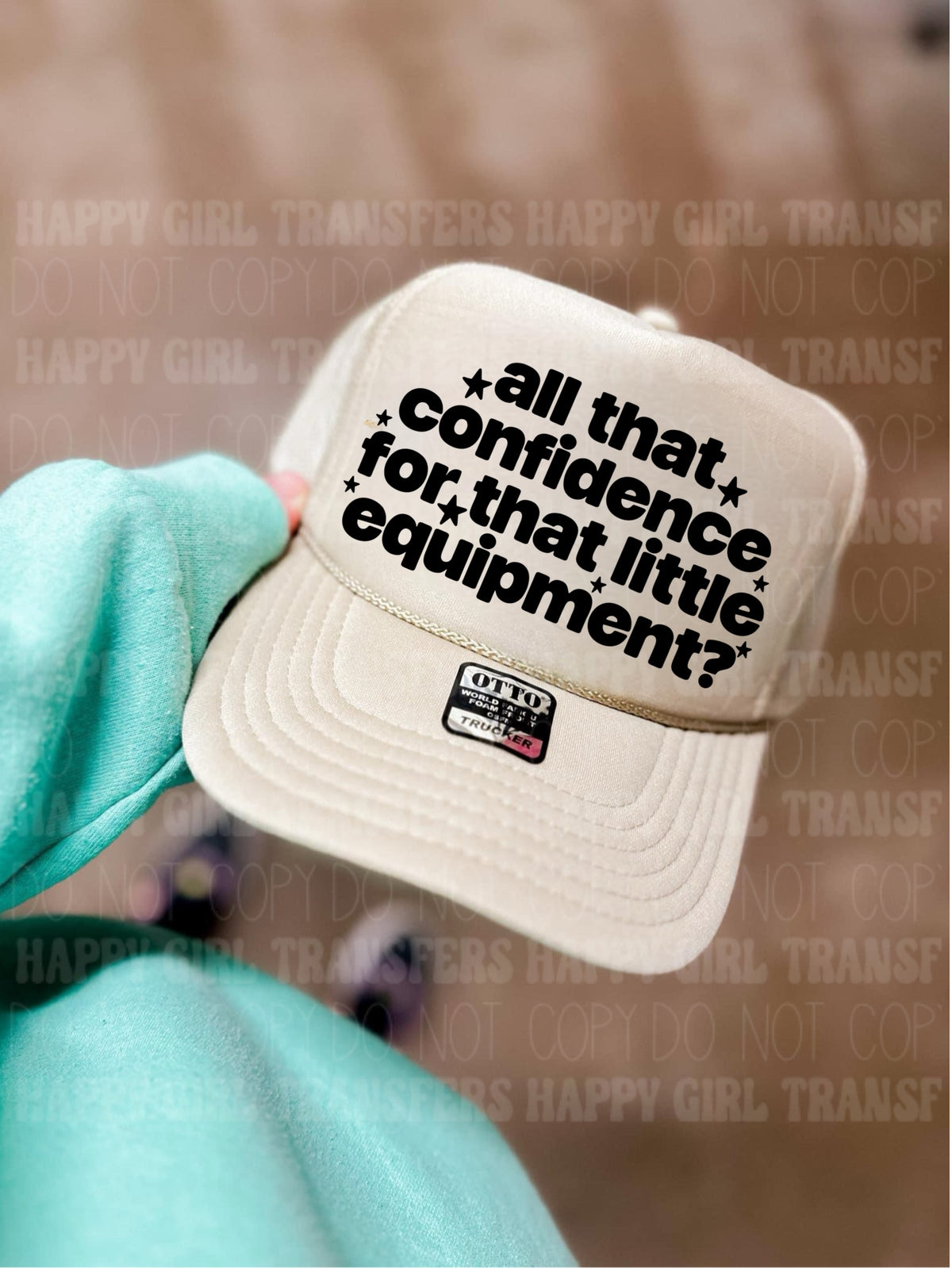 ALL THAT CONFIDENCE FOR THAT LITTLE EQUIPMENT - DTF TRANSFER