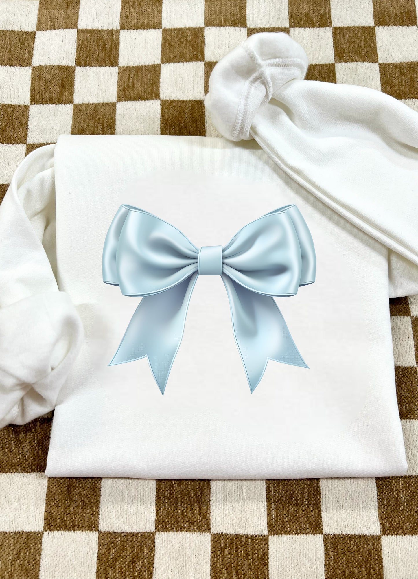 LIGHT BLUE BOW - DTF TRANSFER