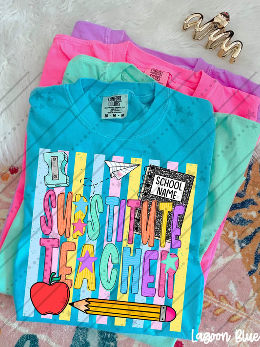 NEON SUBSTITUTE TEACHER - DTF TRANSFER