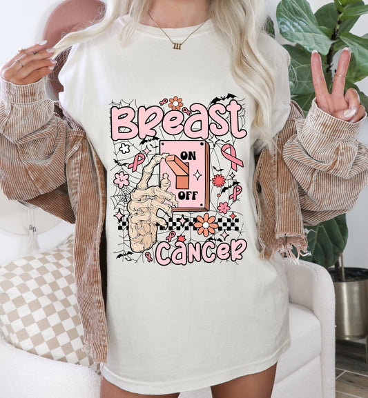 BREAST CANCER LIGHT SWITCH - DTF TRANSFER