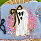 SPLATTER GHOST WITH BOW - DTF TRANSFER