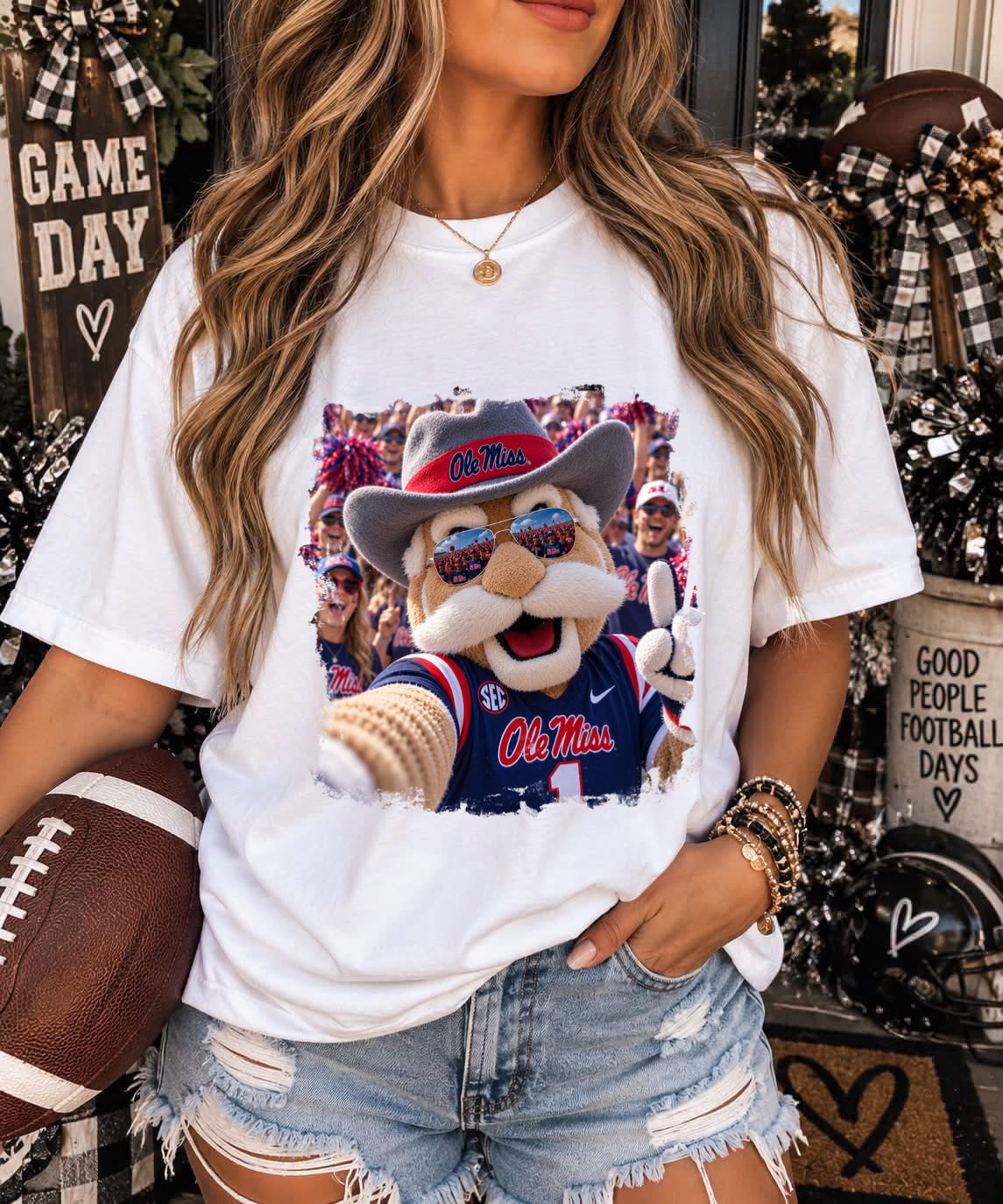 OLE MISS REBELS SELFIE - DTF TRANSFER