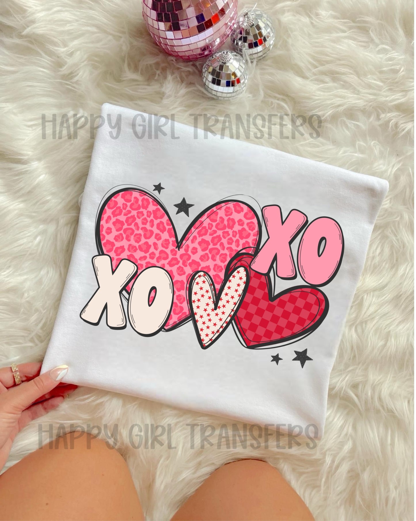 XOXO HEARTS - DTF TRANSFER