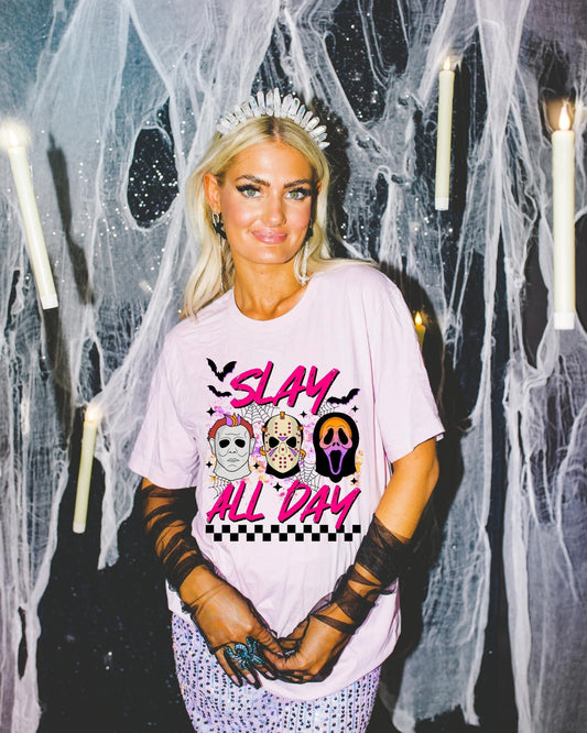 SLAY ALL DAY (HORROR MOVIE) - DTF TRANSFER