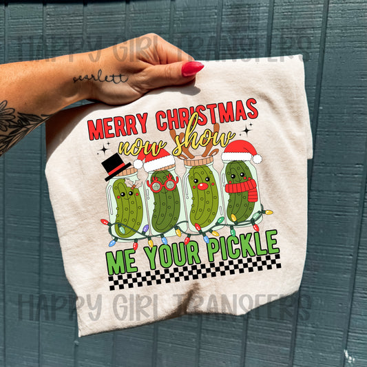 MERRY CHRISTMAS PICKLE - DTF TRANSFER