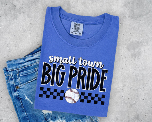 SMALL TOWN PRIDE BASEBALL - DTF TRANSFER