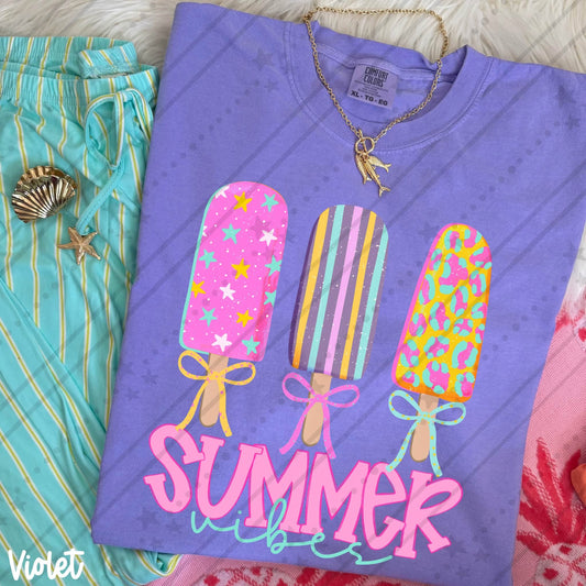 POPSICLE SUMMER VIBES  - DTF TRANSFER