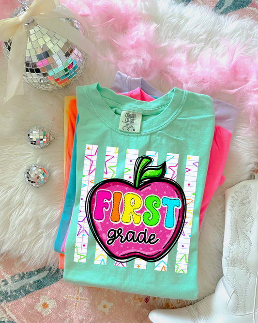 APPLE FIRST GRADE - DTF TRANSFER