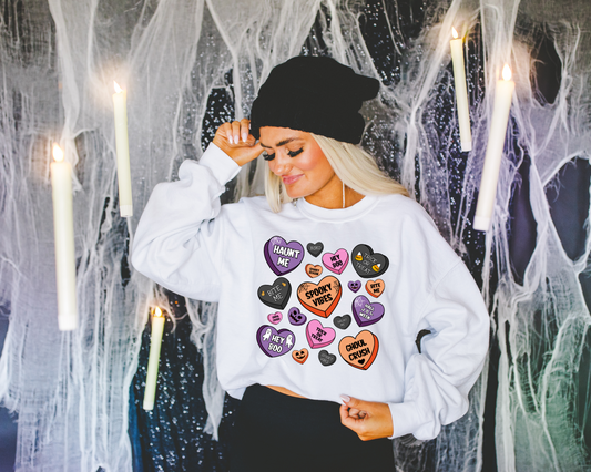 HALLOWEEN CONVERSATION HEARTS - DTF TRANSFER