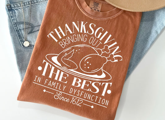 THANKSGIVING BRINGING OUT THE BEST SINCE 1612 - DTF TRANSFER
