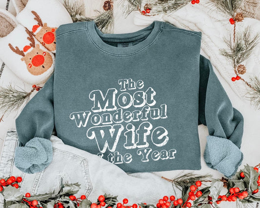 THE MOST WONDERFUL WIFE OF THE YEAR - DTF TRANSFER