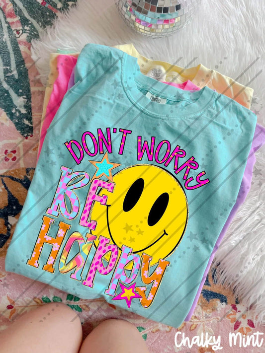 SMILEY DON’T WORRY BE HAPPY - DTF TRANSFER