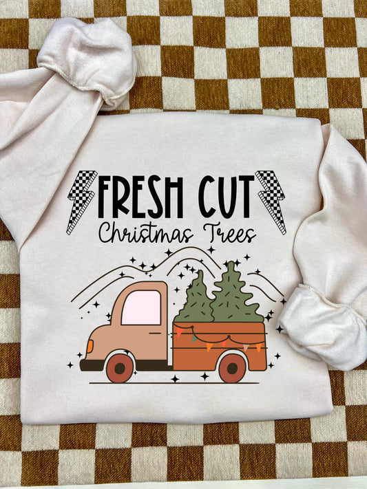 FRESS CUT CHRISTMAS TREES - DTF TRANSFER