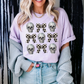SKULLS AND CHECKERED BOWS COQUETTE - DTF TRANSFER