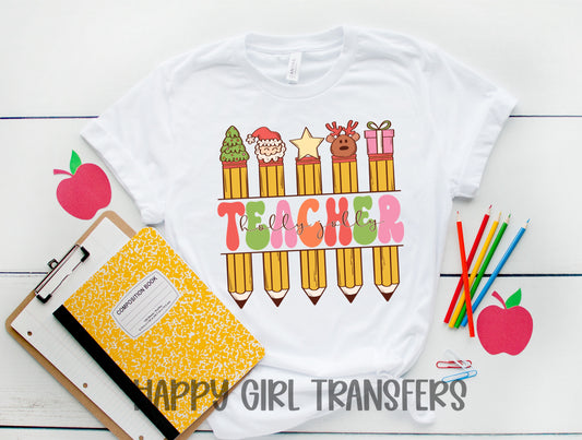 HOLLY JOLLY TEACHER - DTF TRANSFER