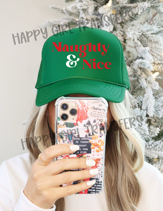 NAUGHTY & NICE - DTF TRANSFER