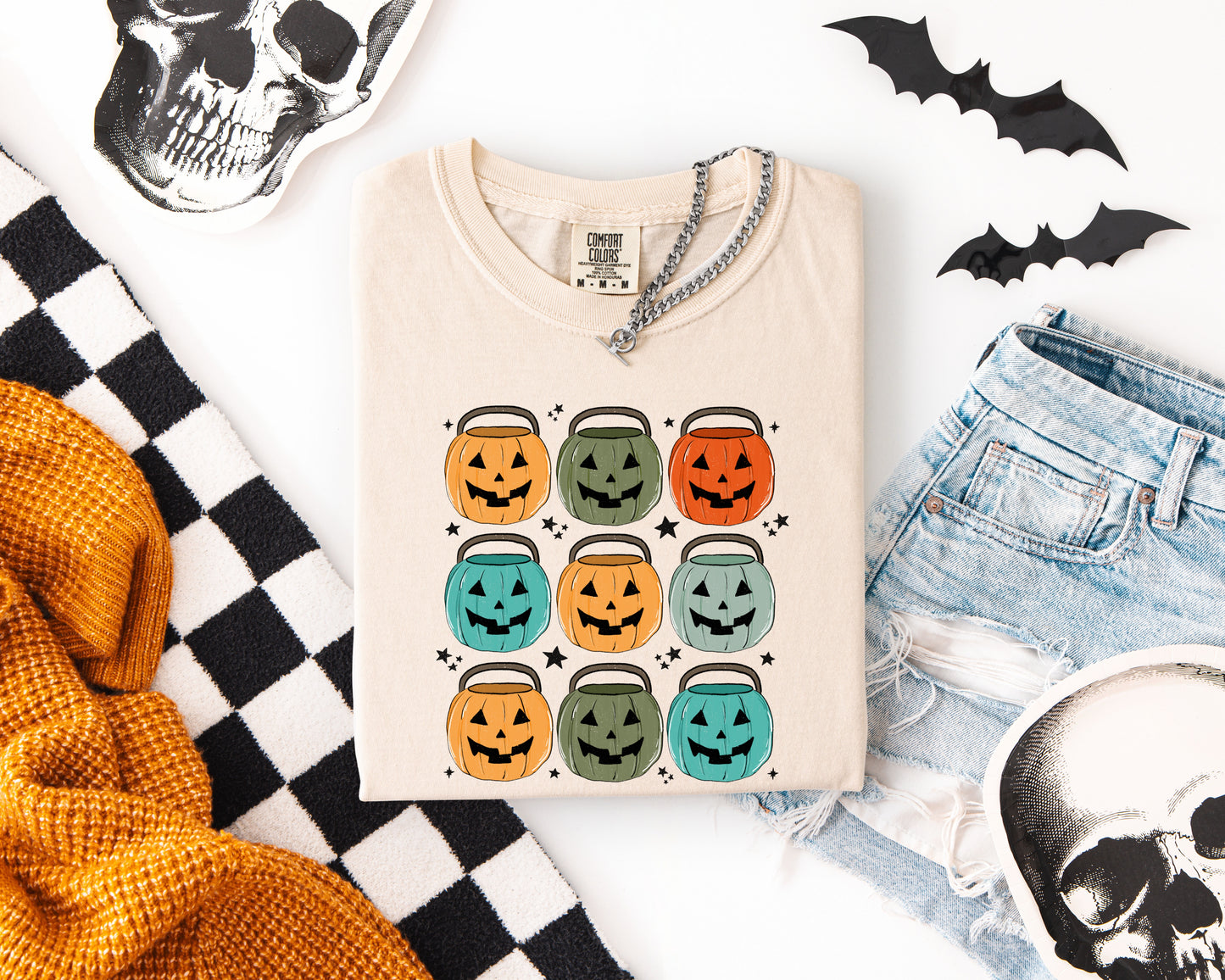 HALLOWEEN BUCKETS (BLUE & GREEN) - DTF TRANSFER
