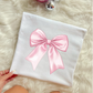 LIGHT PINK BOW - DTF TRANSFER