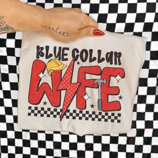 BLUE COLLAR WIFE - DTF TRANSFER