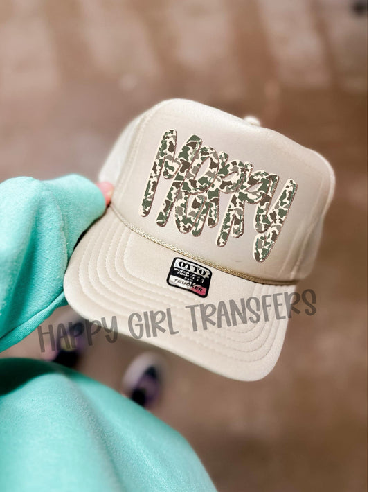 CAMO MERRY - DTF TRANSFER