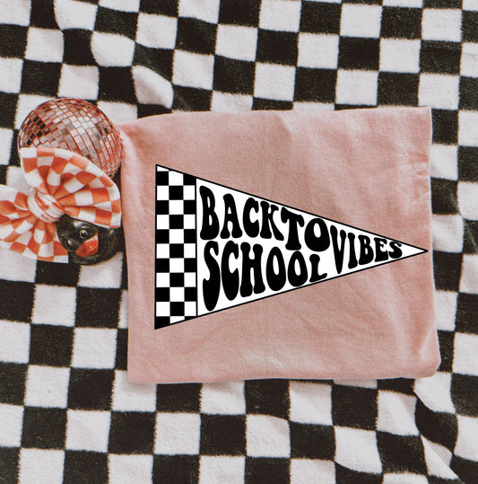 BACK TO SCHOOL VIBES BANNER - DTF TRANSFER