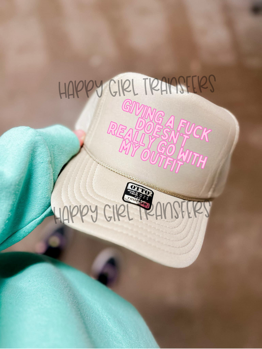 GIVING A FUCK TEALLY DOESN’T GO WITH MY OUTFIT - DTF TRANSFER