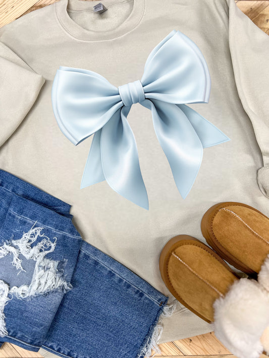 LIGHT BLUE BOW - DTF TRANSFER