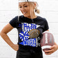 FRIDAY NIGHT LIGHTS ROYAL BLUE & SILVER - DTF TRANSFER