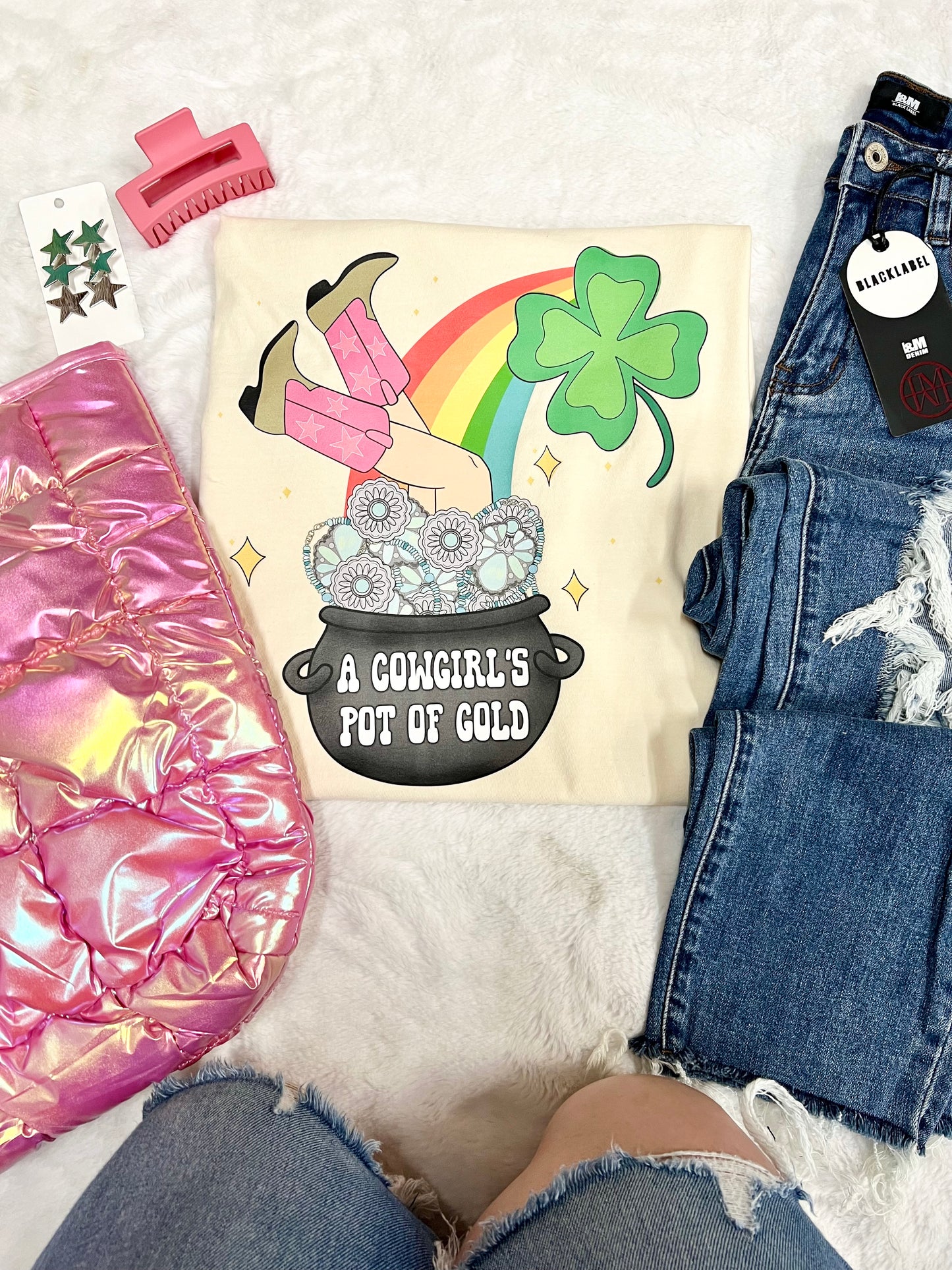 A COWGIRL’S POT OF GOLD-DTF TRANSFER