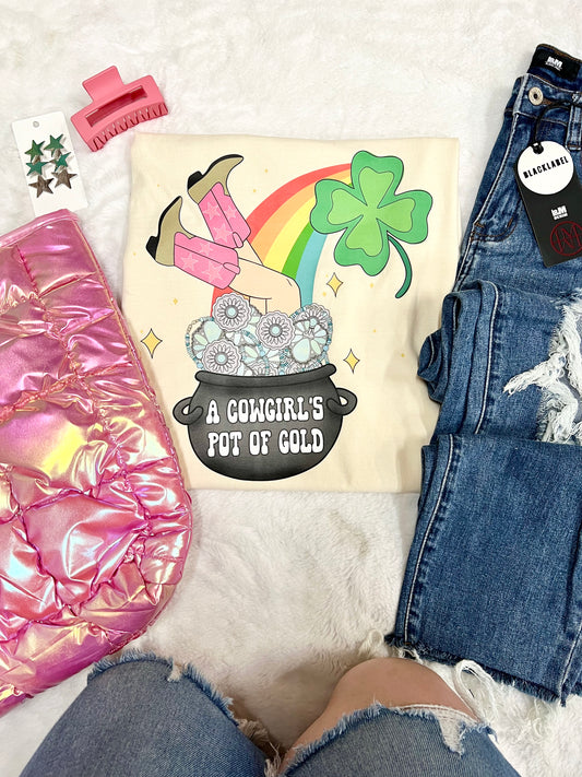 A COWGIRL’S POT OF GOLD-DTF TRANSFER