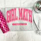 PINK GIRL MATH-DTF TRANSFER