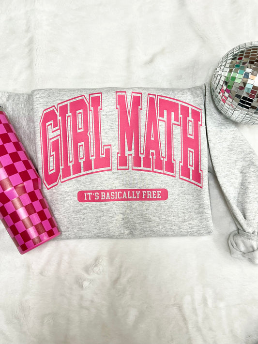 PINK GIRL MATH-DTF TRANSFER
