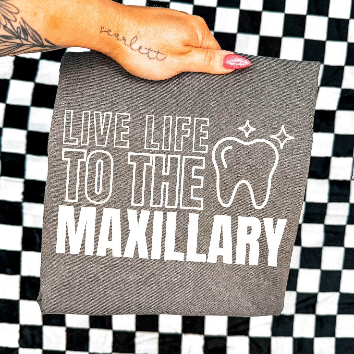 LIVE LIFE TO THE MAXILLARY - DTF TRANSFER