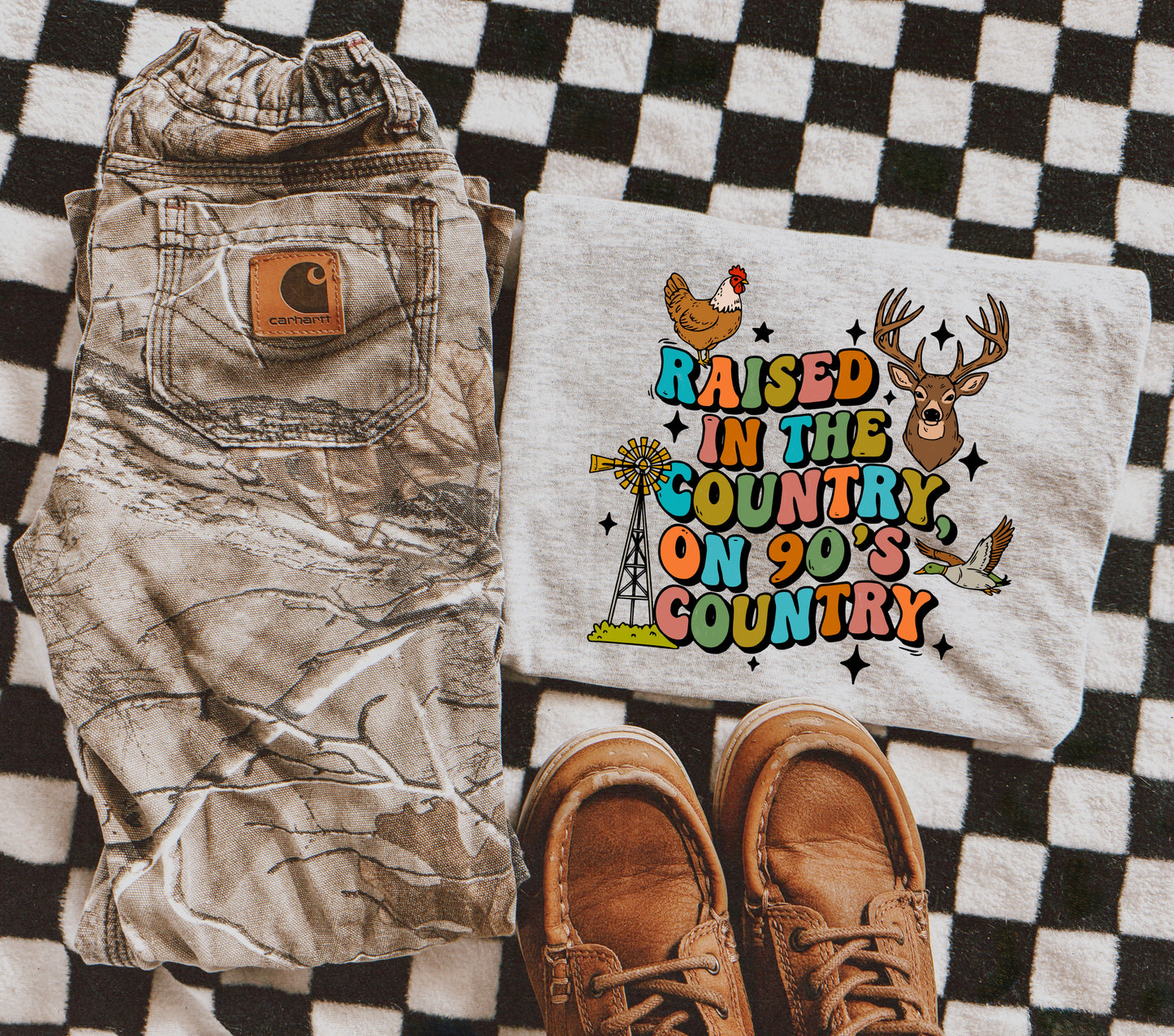 RAISED IN THE COUNTRY ON 90’S COUNTRY - DTF TRANSFER