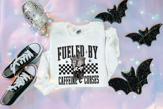 FUELED BY CAFFEINE AND CURSES - DTF TRANSFER
