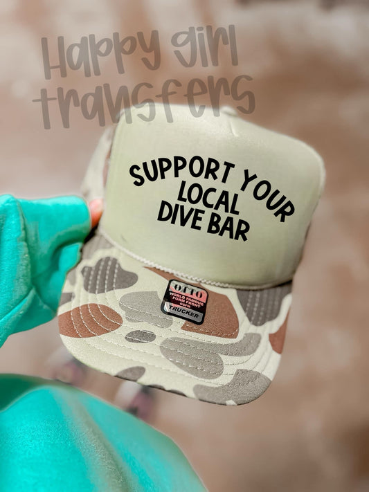 SUPPORT YOUR LOCAL DIVE BAR - DTF TRANSFER