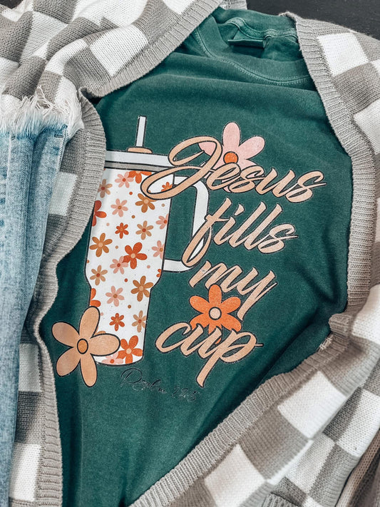 JESUS FILLS MY CUP - DTF TRANSFER